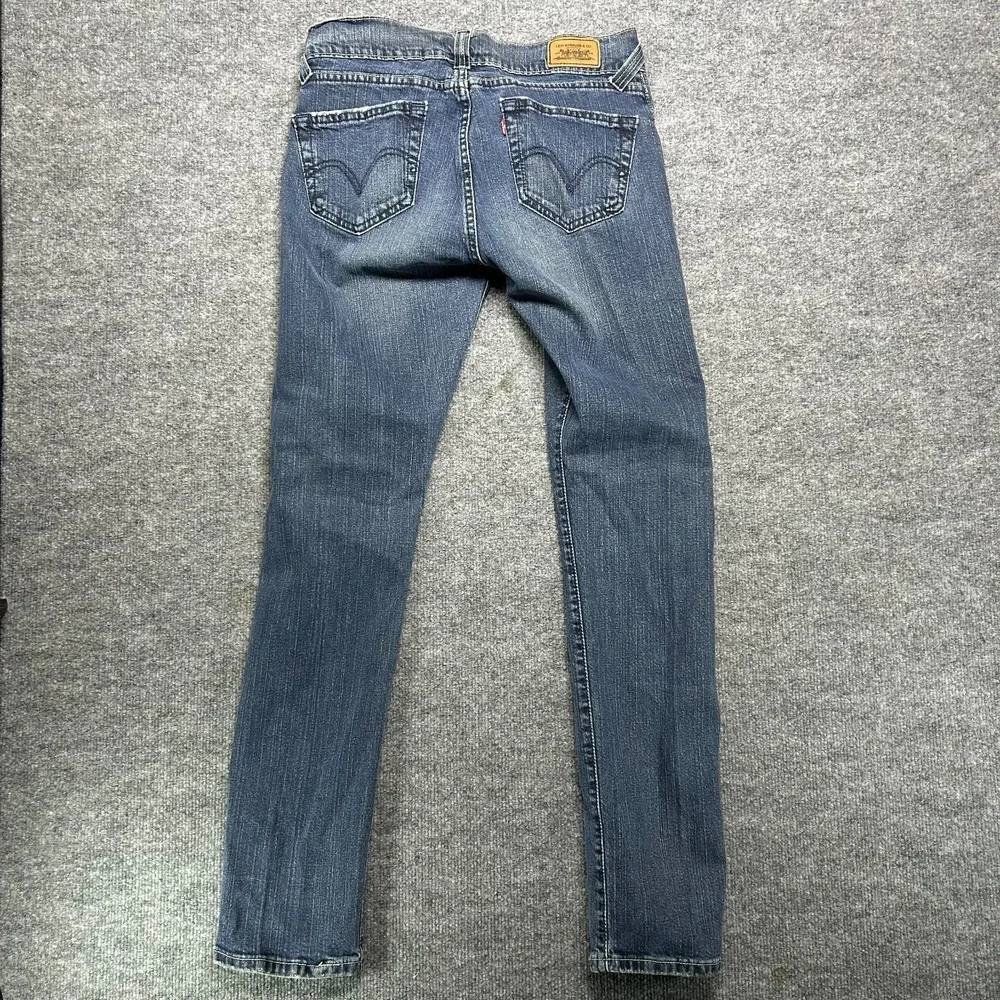Levi's 504 Low Skinny Jeans Men's Blue‎ Denim Pockets Classic Zip Fly - 31x33